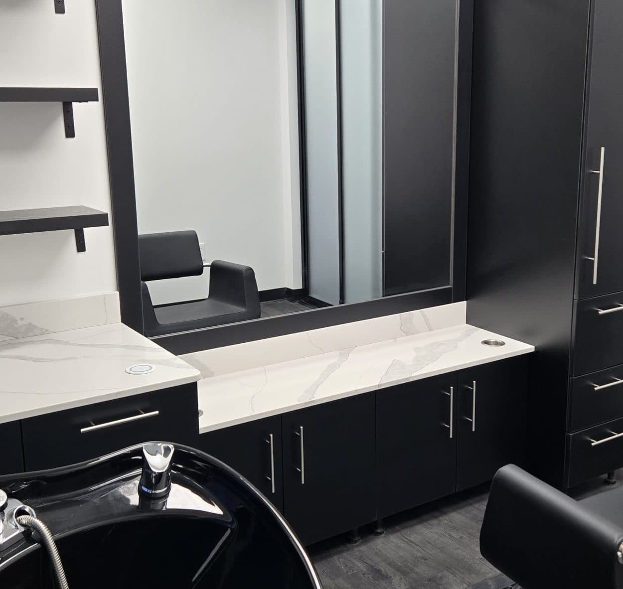 Complete Salon Station with Ample Storage